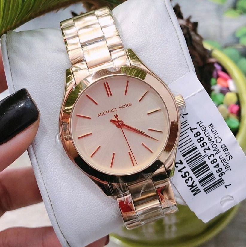GREAT DEALS MK3512 MICHAEL KORS Women s Mini Slim Runway Gold Tone Watch