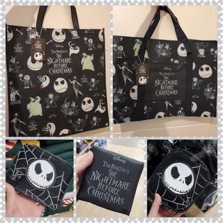 UK Direct Shipping / UK Proxy Purchase / Preorder / UK Pre-order - Disney Nightmare before Christmas Jack Skellington Eco Bag / Foldable Eco Bag / Loose Paper Pouch / Phone Bag / Crossbody Bag64221140332034110