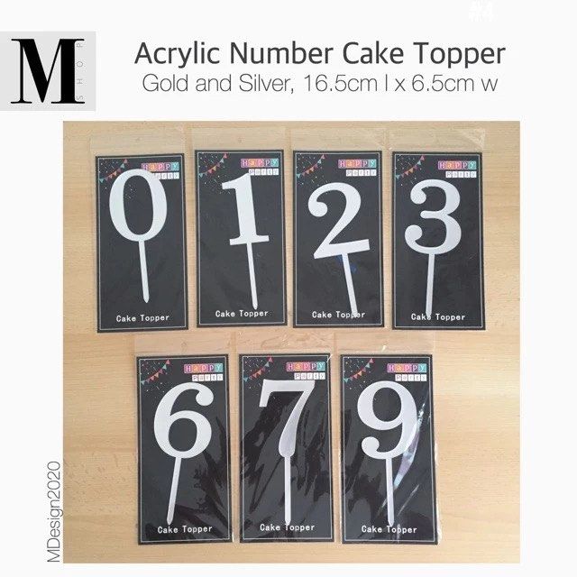 Acrylic Number Topper (Category: Bakeware) located in Manila. Submitted by mshopmla (Listing ID 1327692862, Image 3). Description: Acrylic Number Cake Topper, Rose Gold, Gold, Silver Product Code: ANCT-RG 1,2,3,4,5,6,7,8,9,0, Price: Php 75.00 each Product Code: ANCT-G 1,2,3,4,5,6,7,8,9,0, Price: Php 75.00 each Product Code: ANCT-S 1,2,3,4,5,6,7,8,9,0, Price: Php 75.00 each #happybirthday #topper #acrylic #1234567890.