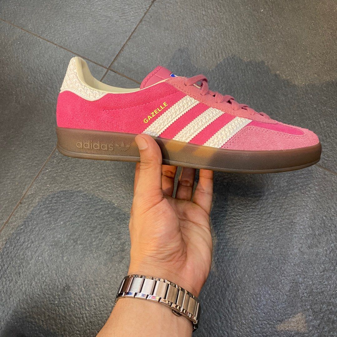 Adidas Gazelle Indoor Raspberry Men s Fashion Footwear Casual Shoes on Carousell