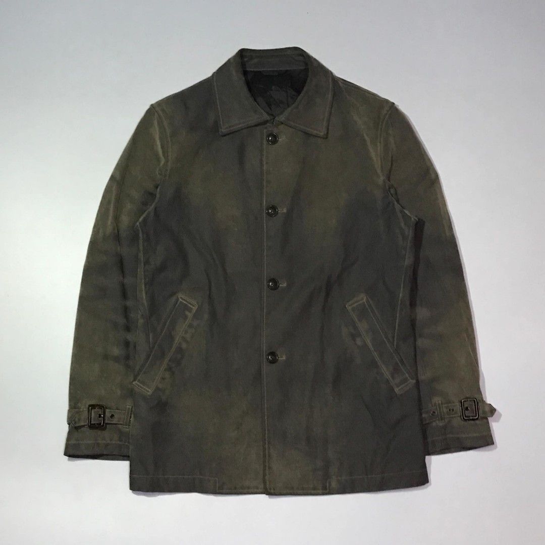 Archive "Ofuon" Denim waxed coat Jacket (Category: Coats, Jackets and Outerwear) located in Santa Cruz. Submitted by _enfantsrdarchive (Listing ID 1327714075, Image 1). Description: Selling Archive "Ofuon" Denim waxed coat Jacket tagged Size: 48 Actual measurements: Shoulder 19 inch Width pit to pit 20.5 inch Length 28 Sleeve 23 Condition: 9/10 Color rate: 9/10 Check details pic before purchase thanks! ❌ Refund ❌ Exchange +shipping fee.
