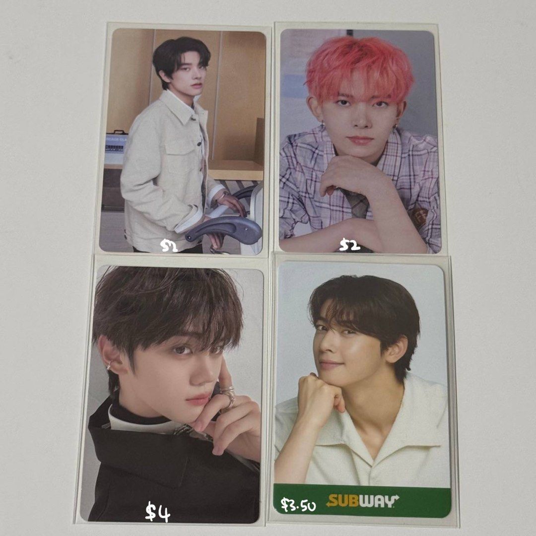 assorted pc clearance sale (Category: K-Wave) located in Singapore. Submitted by soobins_delivery (Listing ID 1327676049, Image 3). Description: #soobiesinstocks 🍡 assorted pc clearance sale [TXT, SVT, ENHA, ZB1, ASTRO, ITZY, KEP1ER] 🏷️ prices in pics excludes mailing!! 🍥 prepaid labels $2.50 Comment u/n & circle to claim or pm me for any inquiries 🤍🤍 more on channel t.me/soobinsdelivery.