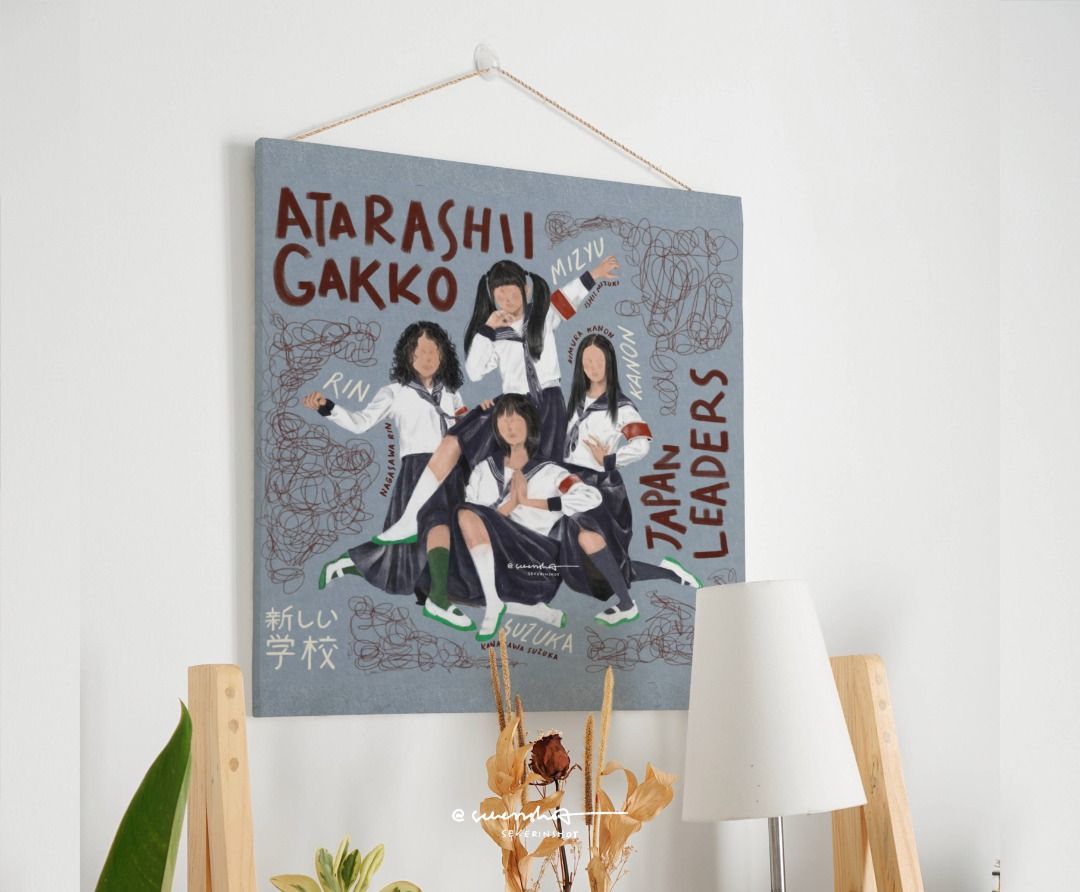 ATARASHII GAKKO Digital Wall Deco Illustration for Studio Bedroom