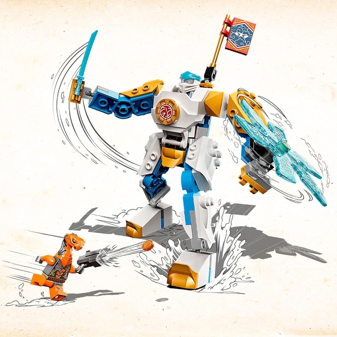 AUTHENTIC Lego Ninjago Zane s Power Up Mech EVO 95 Pieces Hobbies Toys Toys Games on Carousell