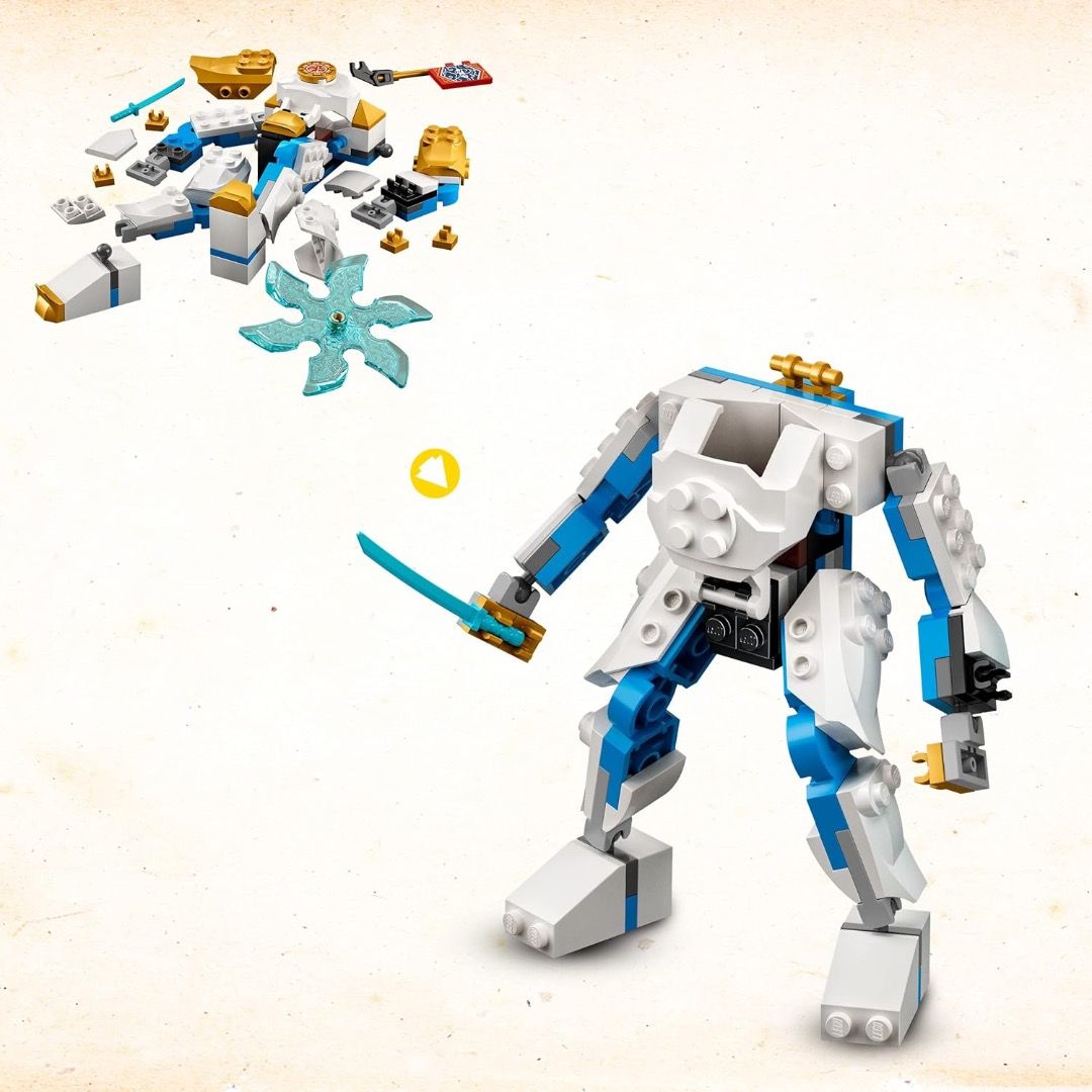 AUTHENTIC Lego Ninjago Zane s Power Up Mech EVO 95 Pieces Hobbies Toys Toys Games on Carousell