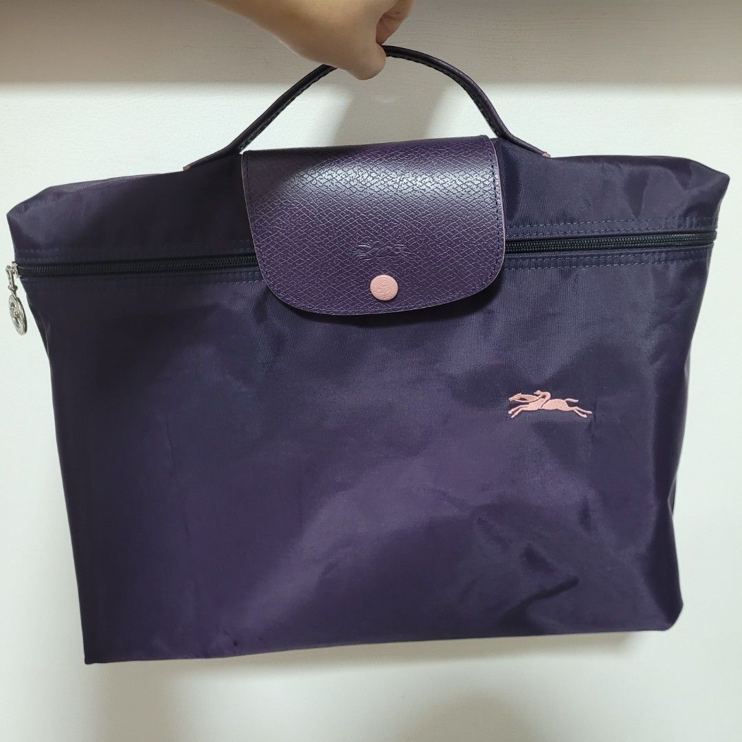 AUTHENTIC LONGCHAMP LAPTOP LE PILAGE CLUB DOCUMENT HOLDER BAG IN BILBERRY Women s Fashion Bags Wallets Tote Bags on Carousell