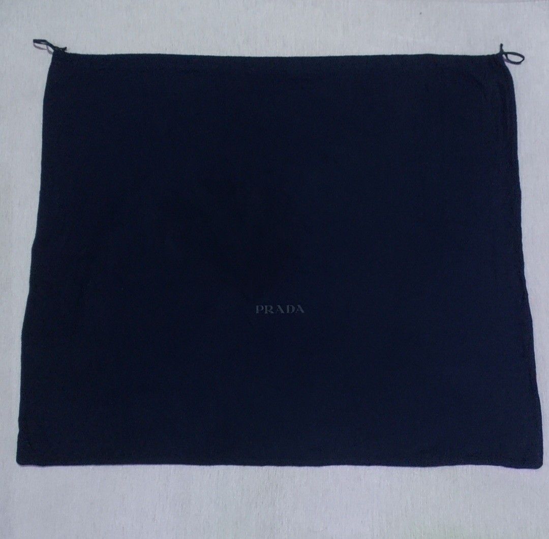 Authentic Prada dust bag 26x30.5 inches (Category: Luxury Bags & Wallets) located in Manila. Submitted by jfluxury.co (Listing ID 1327645070, Image 2). Description: excellent condition no flaws bought in Japan 🇯🇵 💯% Authentic. 😊 Money back guarantee. 😊 Clean and ready to use na po.