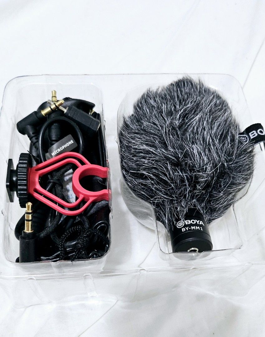 Boya BY-MM1 Universal Cardioid Microphone (Category: Microphones) located in General Trias. Submitted by sheiladelta32737 (Listing ID 1327655112, Image 2). Description: Compatible with phone, tablet, laptop, camera, and audio recorders. Pls refer to pic for specs..