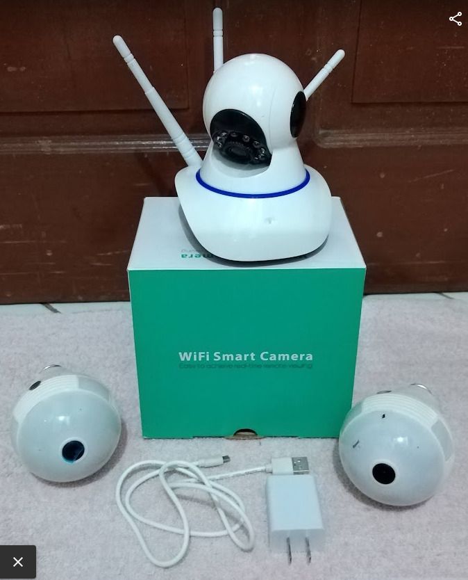 Bundle Sale 1 Rotating IP Cam & 2 Bulb Cams (Category: Security Systems & CCTV Cameras) located in Manila. Submitted by noelf.ortiz (Listing ID 1327692773, Image 1). Description: Bundle Sale 1 Rotating IP Cam & 2 Bulb Cams Used Once to Test if in Good Working Condition.