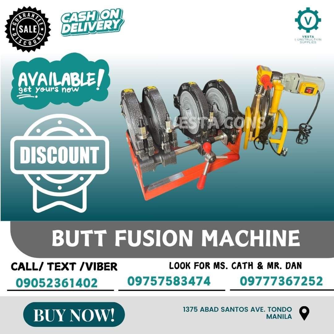 Butt fusion machine (Category: Construction Tools & Equipment) located in Manila. Submitted by cathvesta_sales (Listing ID 1327586259, Image 1). Description: .