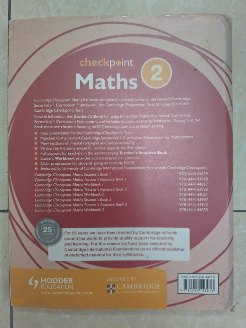 Cambridge checkpoint Maths 2, Hobbies & Toys, Books & Magazines ...
