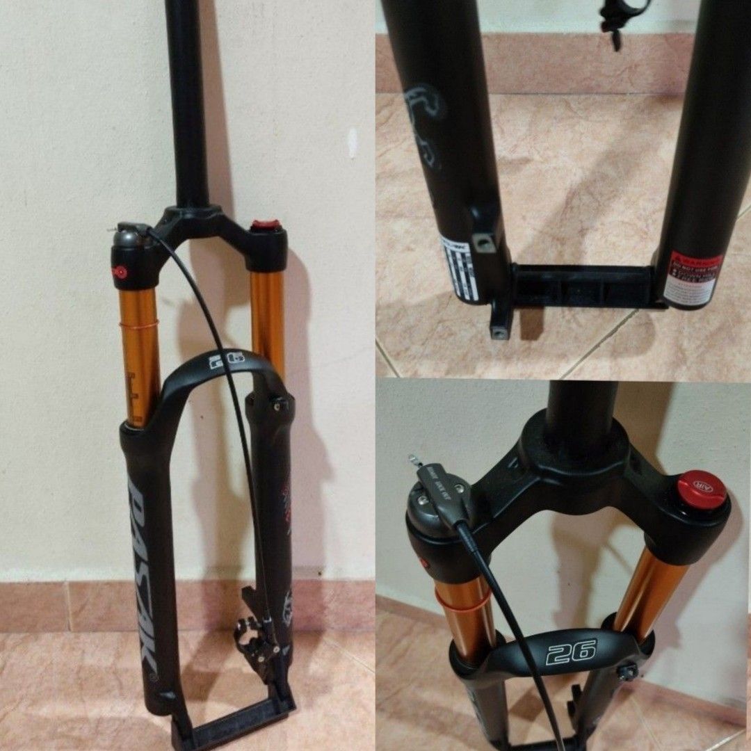 CLEARANCE PASAK 26 Remote Suspension Air Fork Mountain Bike MTB Bicycle Fork Sports Equipment Bicycles Parts Parts Accessories on Carousell