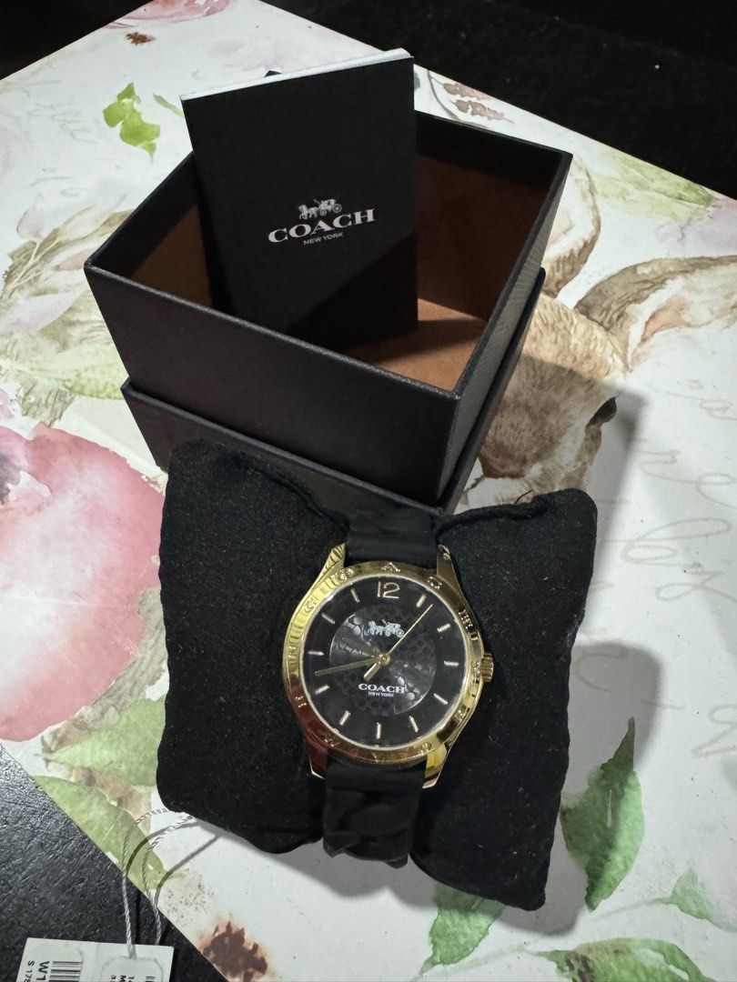 Coach maddy watch black cheap
