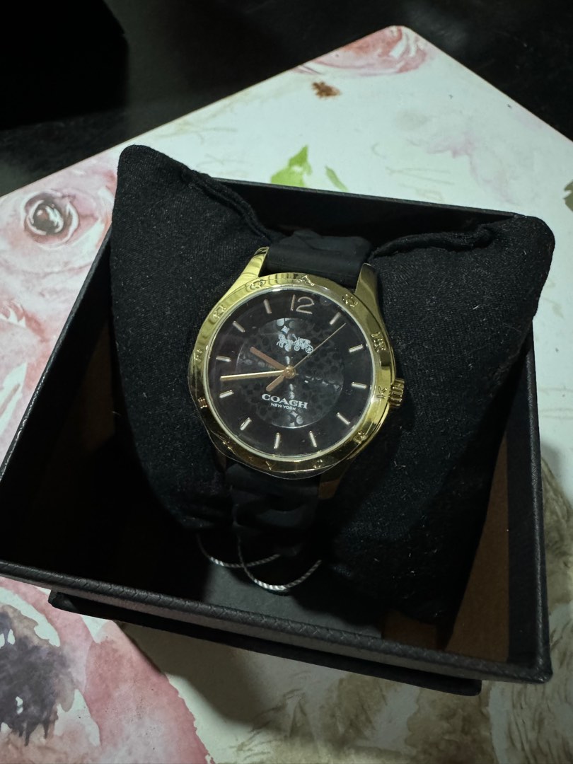 Coach maddy watch black store