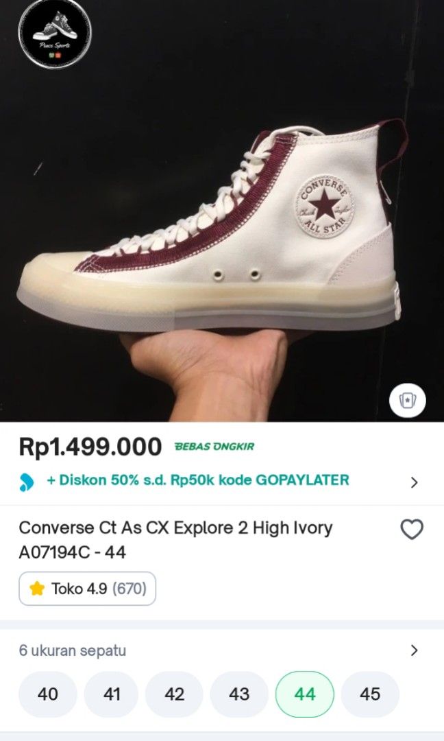 Converse Chuck Taylor II original Fesyen Pria Sepatu Sepatu Boot di Carousell