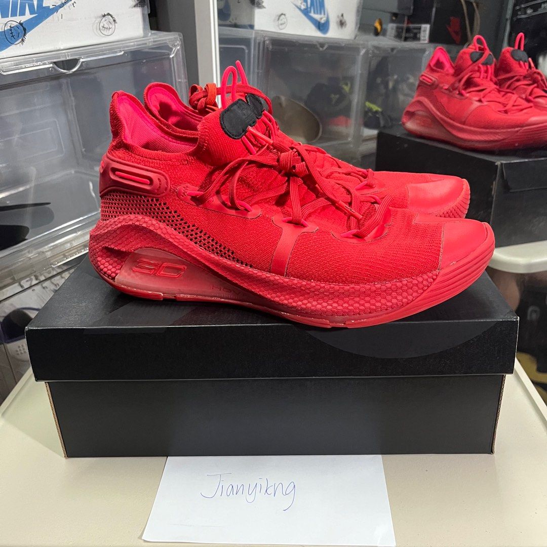 Curry 6 Red Men s Fashion Footwear Sneakers on Carousell