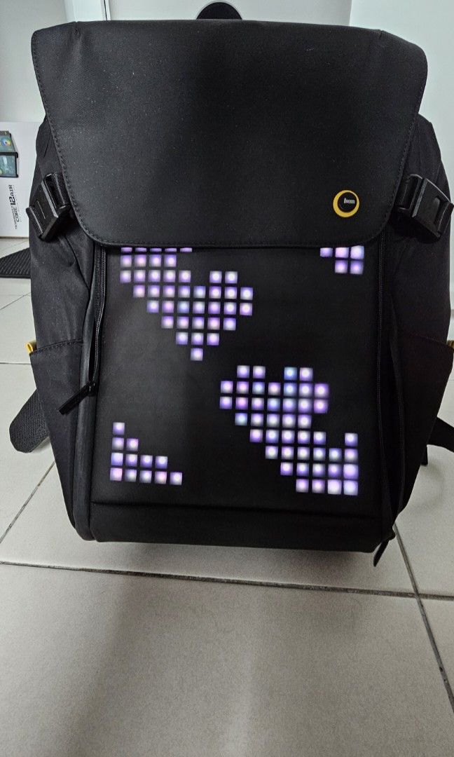 Divoom Backpack (Category: Backpacks) located in Petaling Jaya. Submitted by kelvin5520 (Listing ID 1327615515, Image 2). Description: Seldom use divoom backpack to let go..