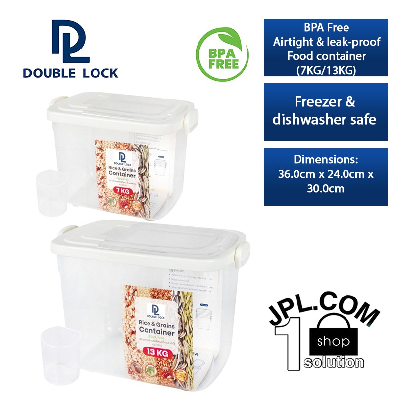 Double Lock Rice Storage / Food Storage Container ( available in 7kg ...