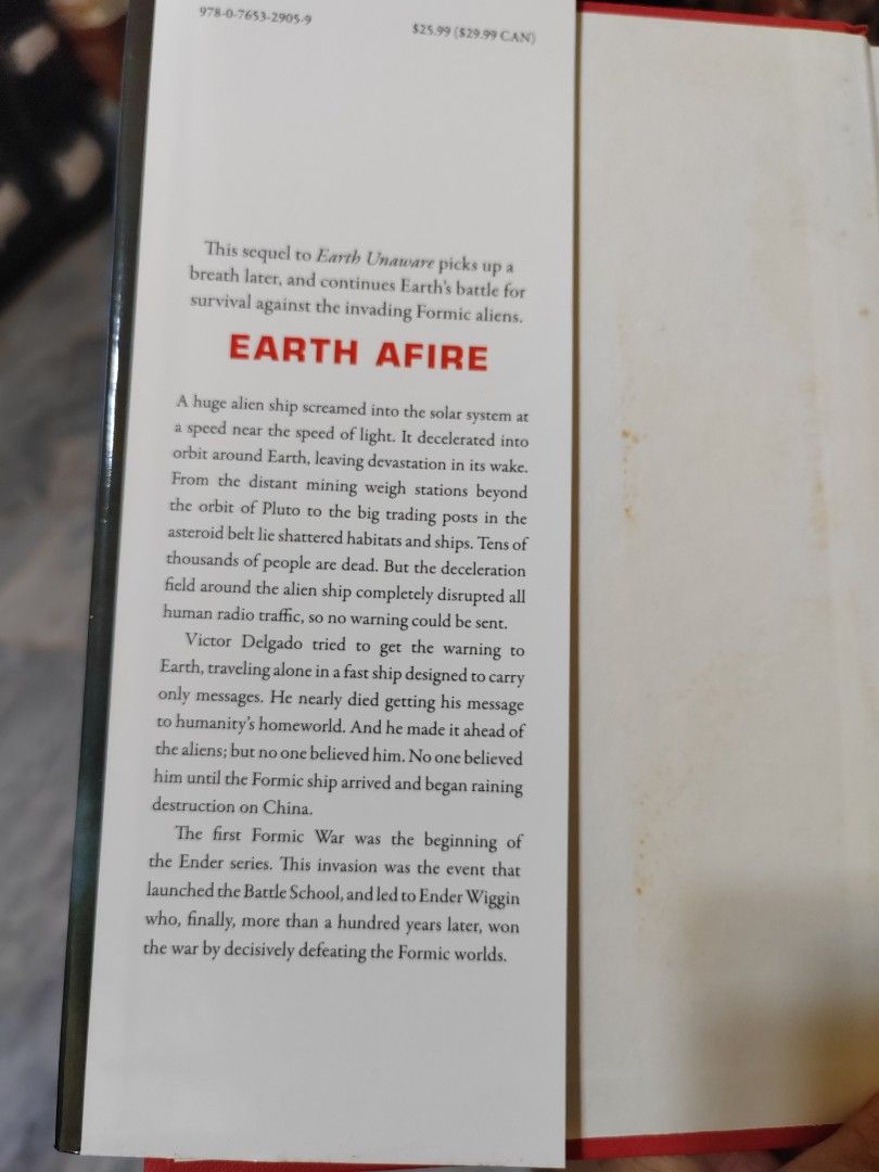 Earth Afire The First Formic War Orson Scott Card paperback 1st