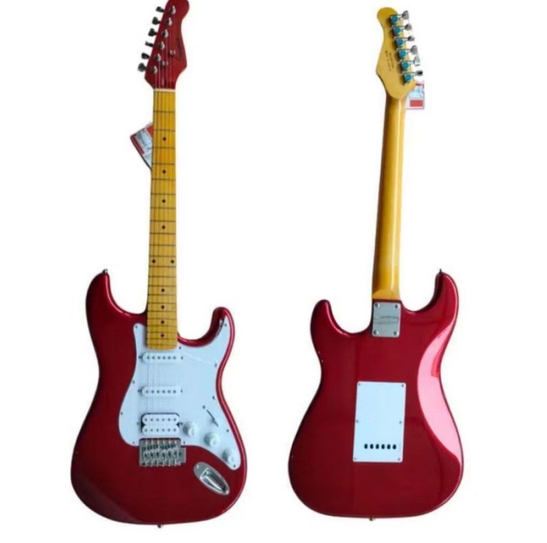 Gitar Listrik Scorpion Deluxe Series SS120 Candy Apple Red Stratocaster Musik Media Alat di Carousell