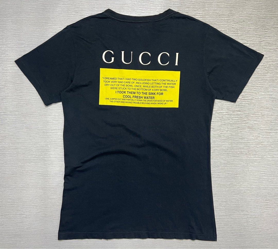 Gucci Black Cat T Shirt Luxury Apparel on Carousell