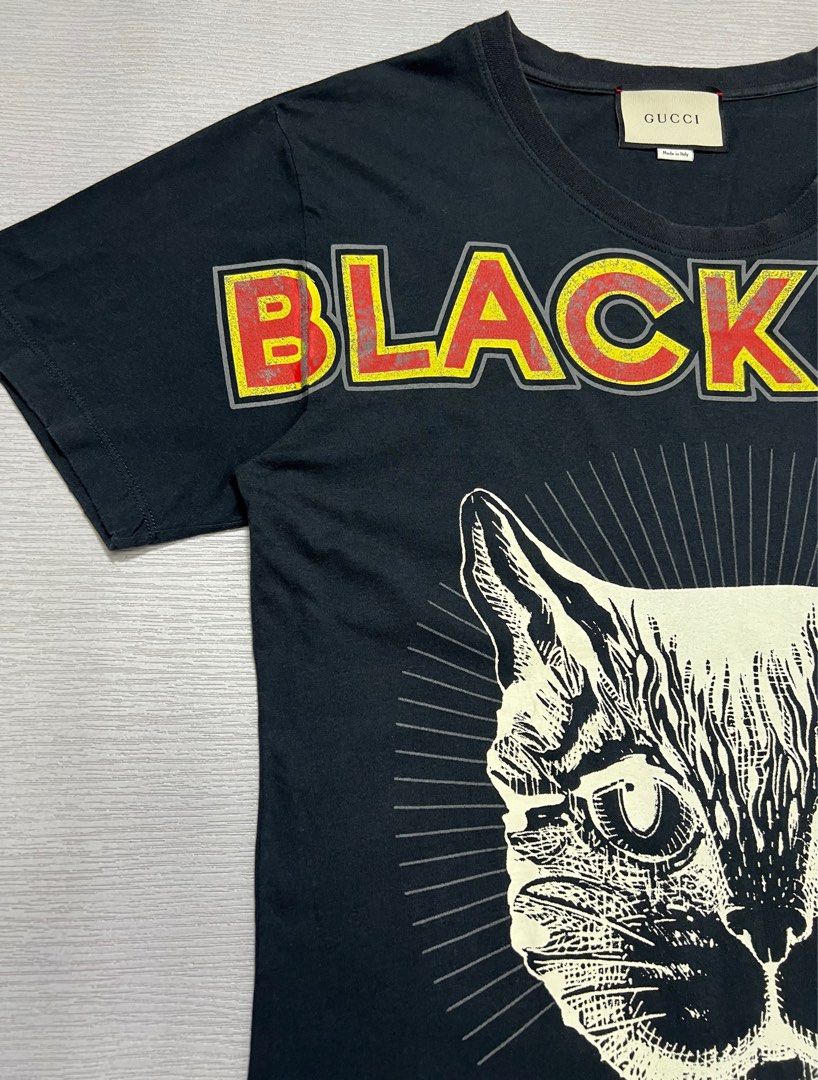 Gucci black cat t shirt price shop