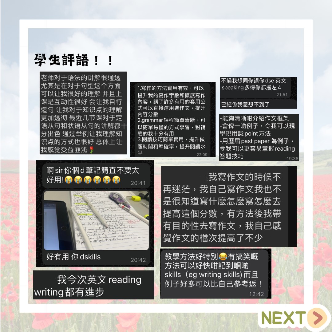 DSE 英文補習 高中 私補62859980455938114