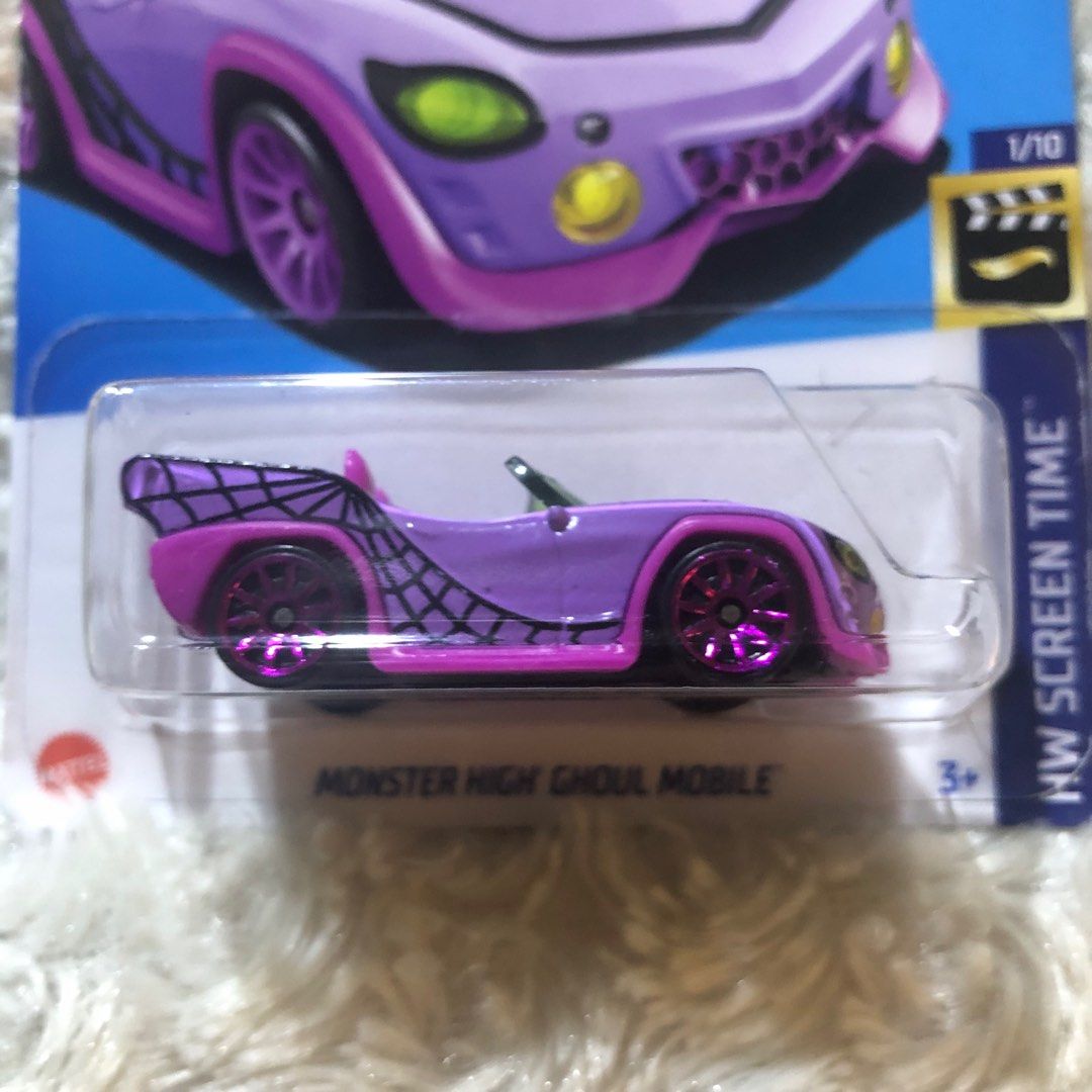 Hot Wheels Monster High Ghoul Mobile (Category: Vehicle & Diecast Models) located in Mandaue City. Submitted by wyatt_whatevers (Listing ID 1327632578, Image 3). Description: HW Screen Time Series Authentic Brand New Sealed.