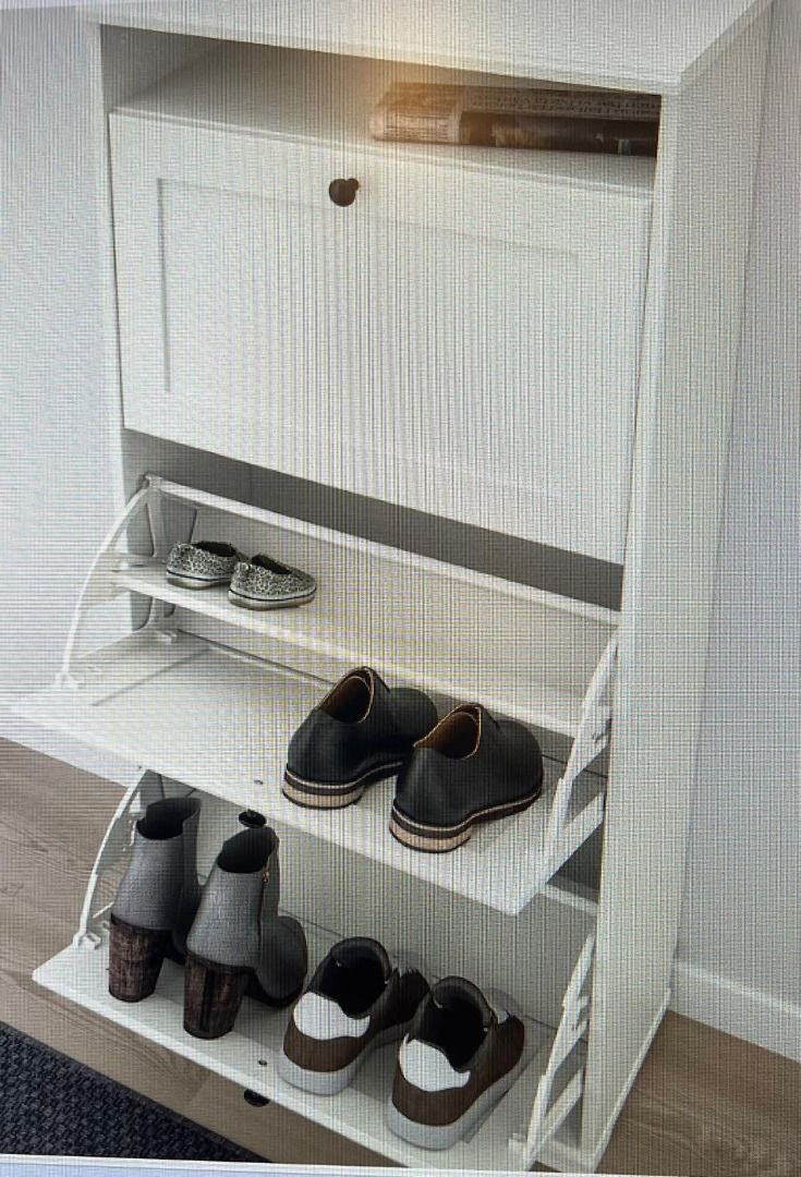 Brusali shoe cabinet white online