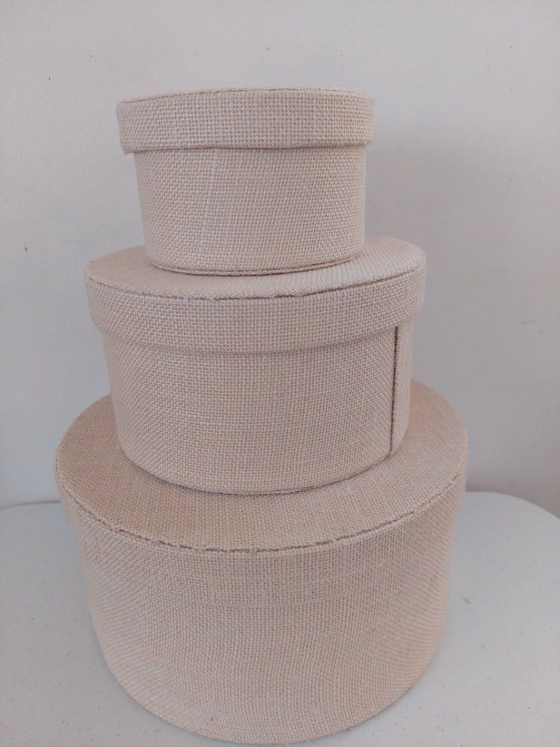 Ikea kvarnvik round storage box (Category: Storage Boxes & Baskets) located in Paranaque City. Submitted by luciebaby (Listing ID 1327616509, Image 1). Description: never used naitago lang s cabinet what you see is what you get for pick up only lalamove or grab decluterring.