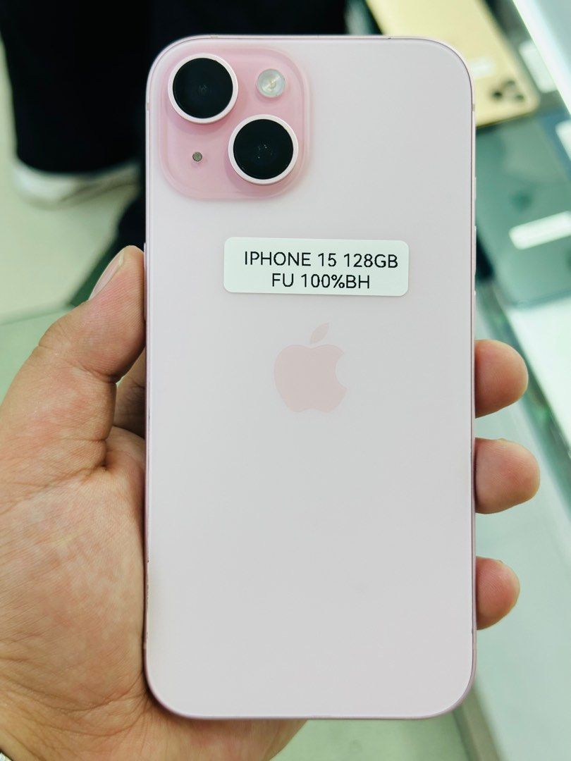 Iphone 15 128gb 100% batt FU (Category: iPhone 15 Series) located in San Juan City. Submitted by javedsgadgetshop (Listing ID 1327707441, Image 1). Description: OPEN FOR INSTALLMENT VIA CREDIT CARD/GGIVES/SPAY/BILLEASE & SWAP/TRADE-IN! BUY AND SELL! Quick Specs : Iphone 15 •128gb •NTC Variant •100% batt health •Factory Unlock •95% Smoothness •No hidden issue | No Repaired •100% Authentic | Not Refurbished •w/ OEM Charger & store warranty ❣️ - ser