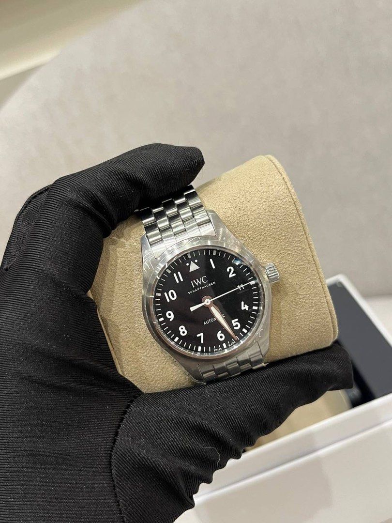 IWC PILOT REF IW324010 BLACK DIAL 36MM AUTOMATIC YEAR 2022 WATCH WARRANTY UNTIL 2030 FULL SET Luxury Watches on Carousell
