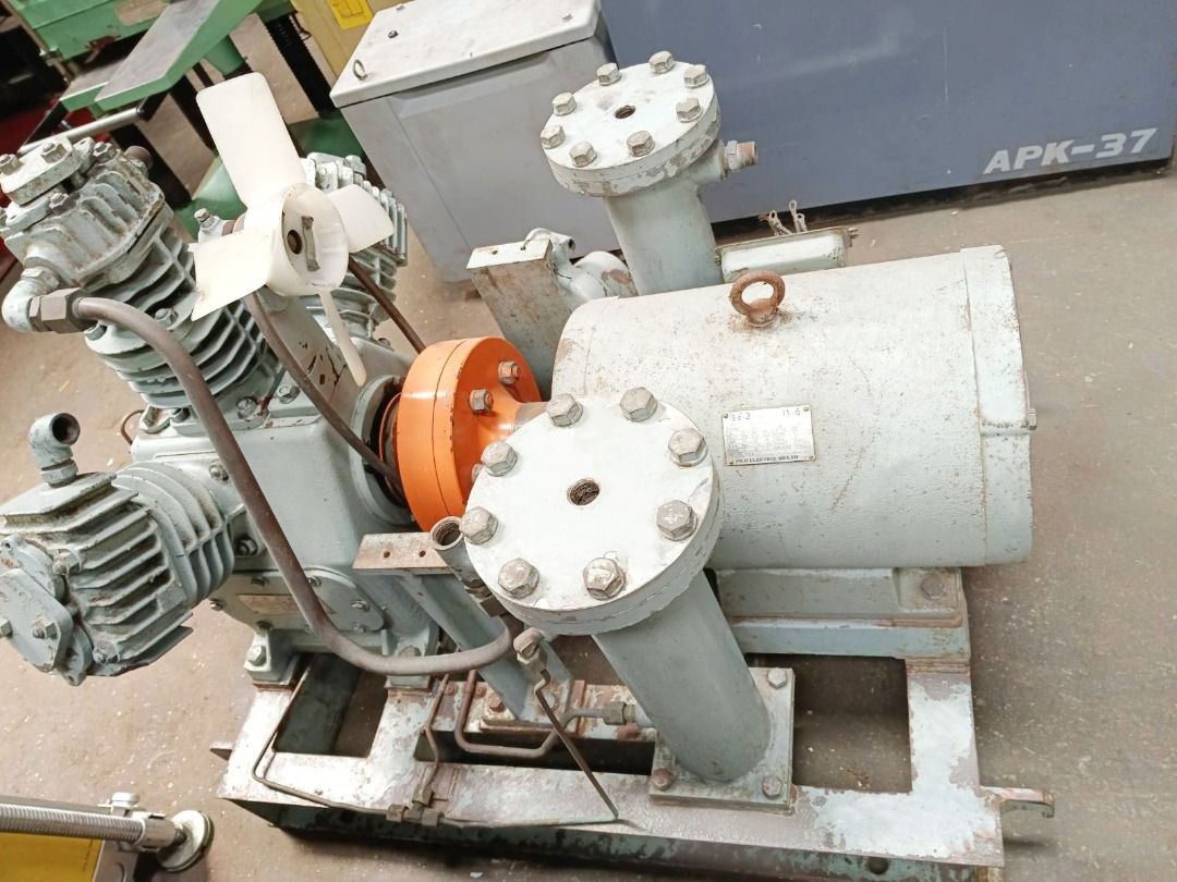 KAJI Starting Compressor 15hp 6poles 220V 36 bars from Japan ...