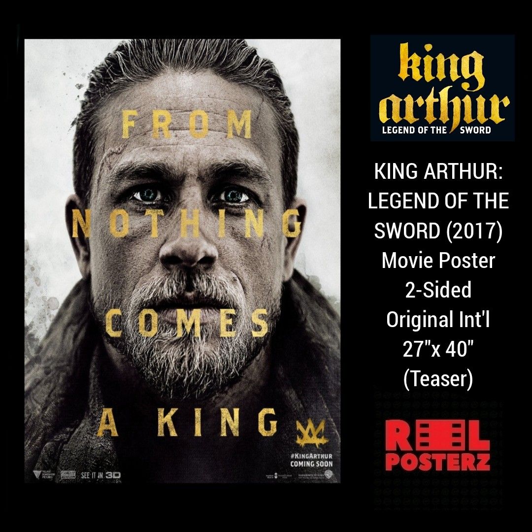 KING ARTHUR: LEGEND OF THE SWORD (2017) Movie Poster 2-Sided Original