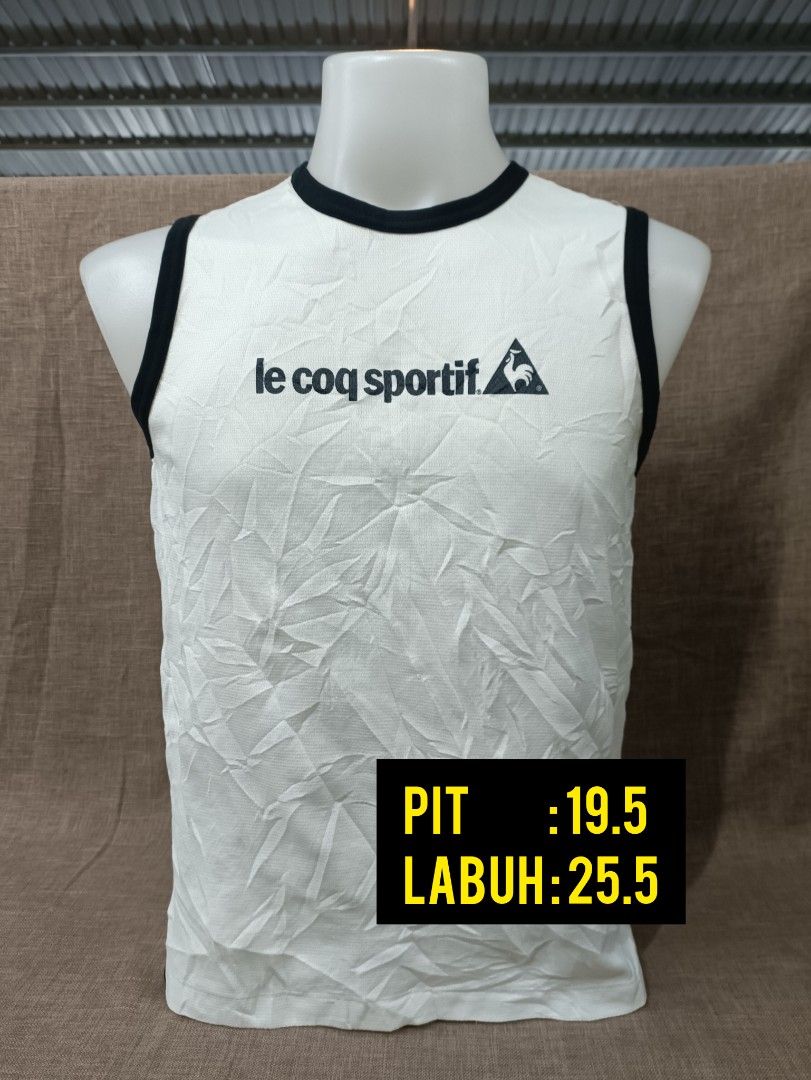 Le Coq Sportif Singlet Men s Fashion Activewear on Carousell