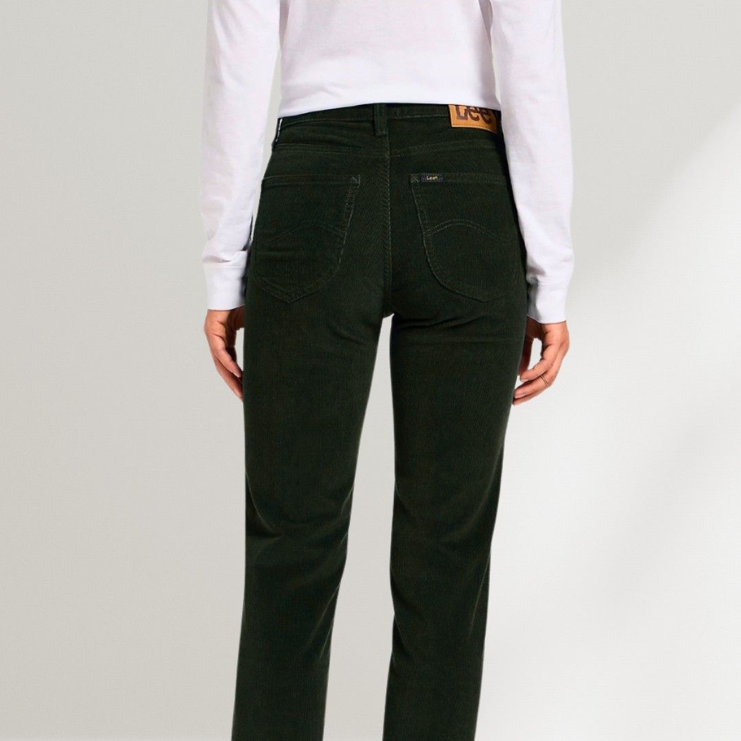 Lee Cooper Dark Green Corduroy Jeans Women s Fashion Bottoms Jeans Leggings on Carousell
