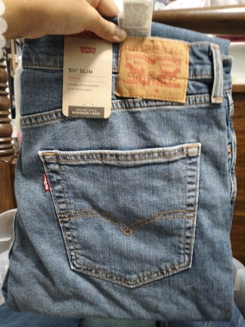 Levi s Men s 511 W 36 x L 30 Slim Stretch Men s Fashion Bottoms Jeans on Carousell