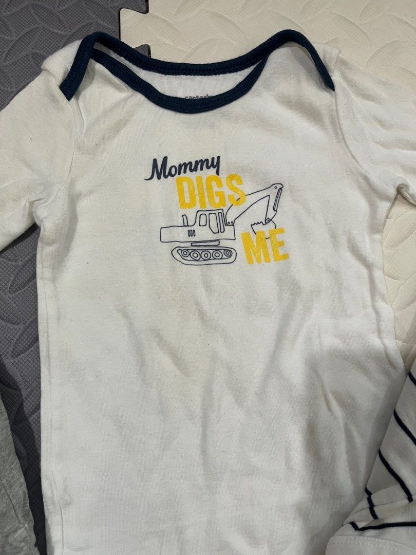 Longsleeve Onesies (Category: Babies & Kids Fashion) located in Quezon City. Submitted by ronaca (Listing ID 1327639536, Image 3). Description: 100 each Assorted brands: gap, h&m, carters Size tag is 12 months Snaps working well and overall condition of clothing is great Shipping to be shouldered by buyer.