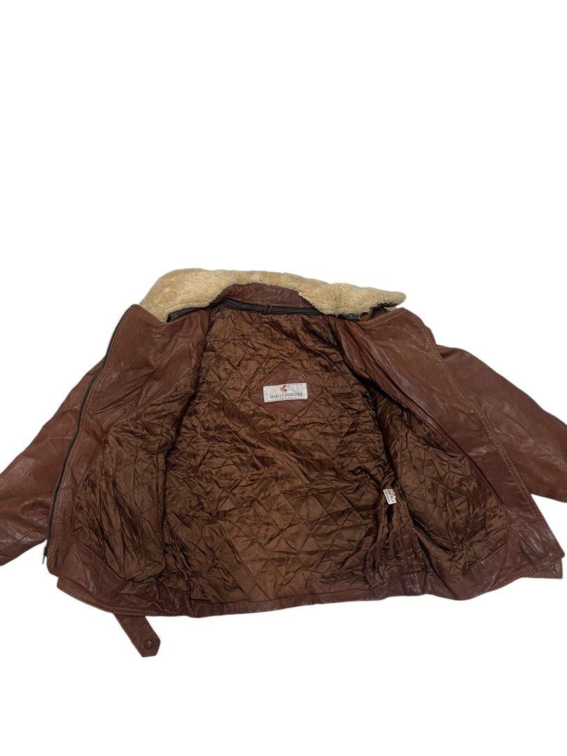 MARCO PIERGUIDI LEATHER JACKET MADE IN ITALY