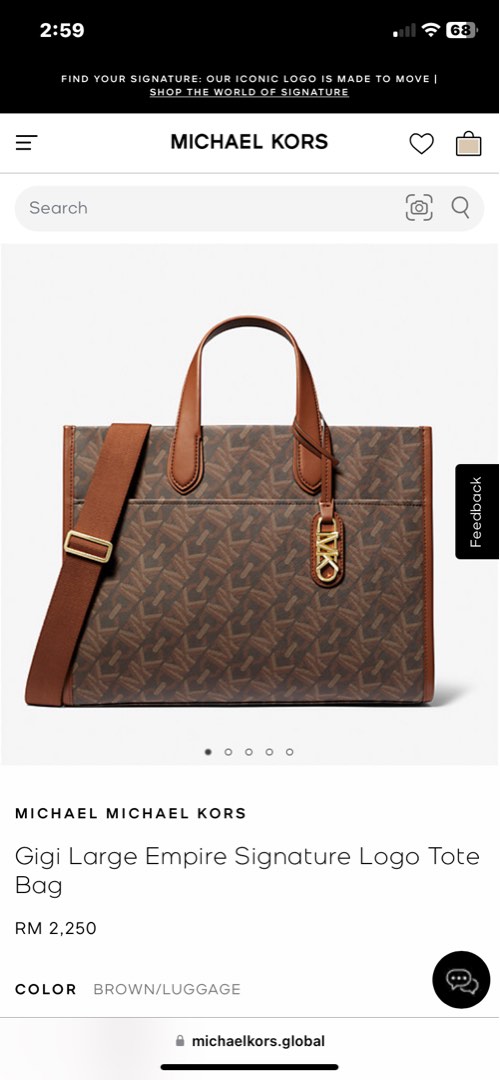 Michael Kors Gigi Tote bag, Luxury, Bags & Wallets on Carousell