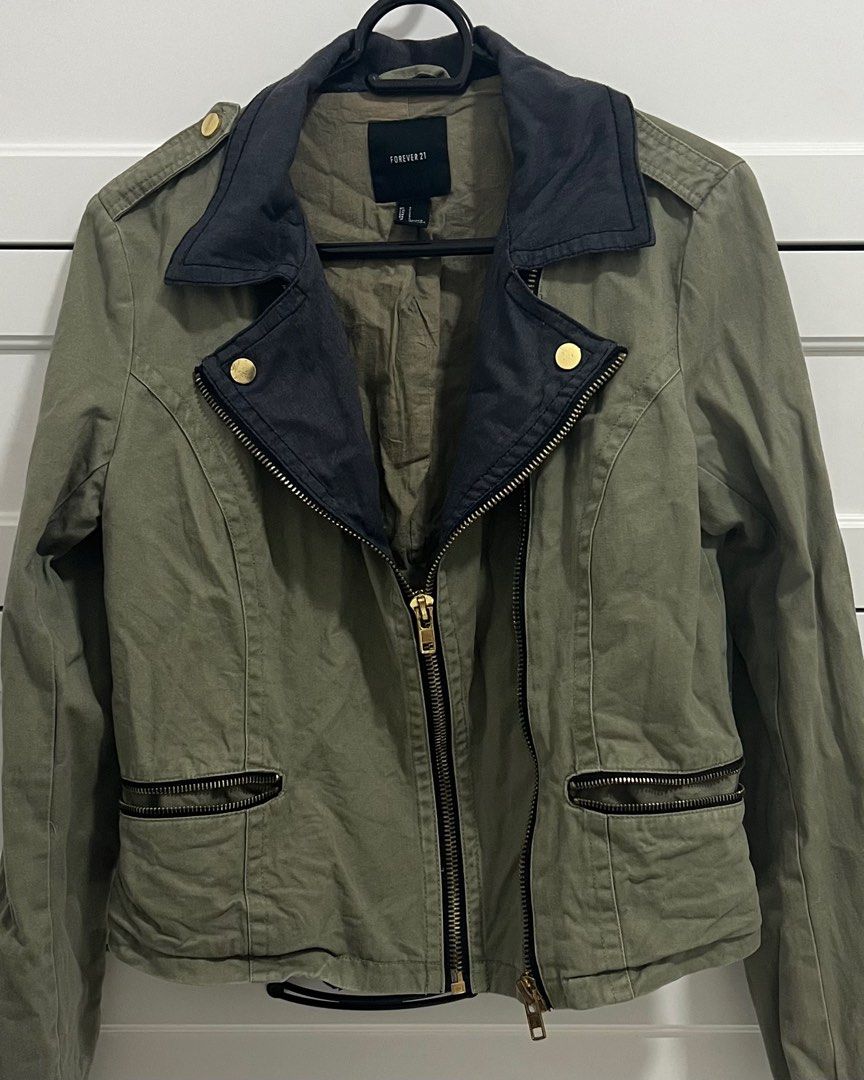 Y2K grunge military 欲し cargo flight jacket5
