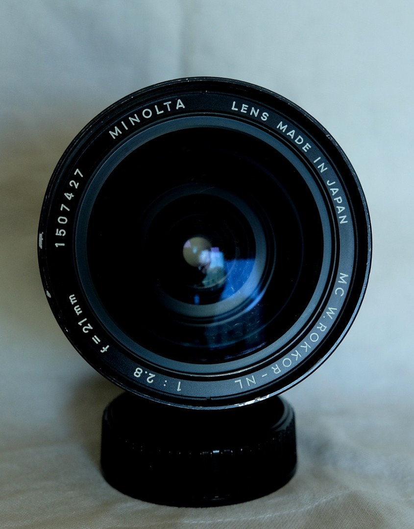 Minolta MC W.ROKKOR-NL 21mm f2.8, 攝影器材, 鏡頭及裝備- Carousell