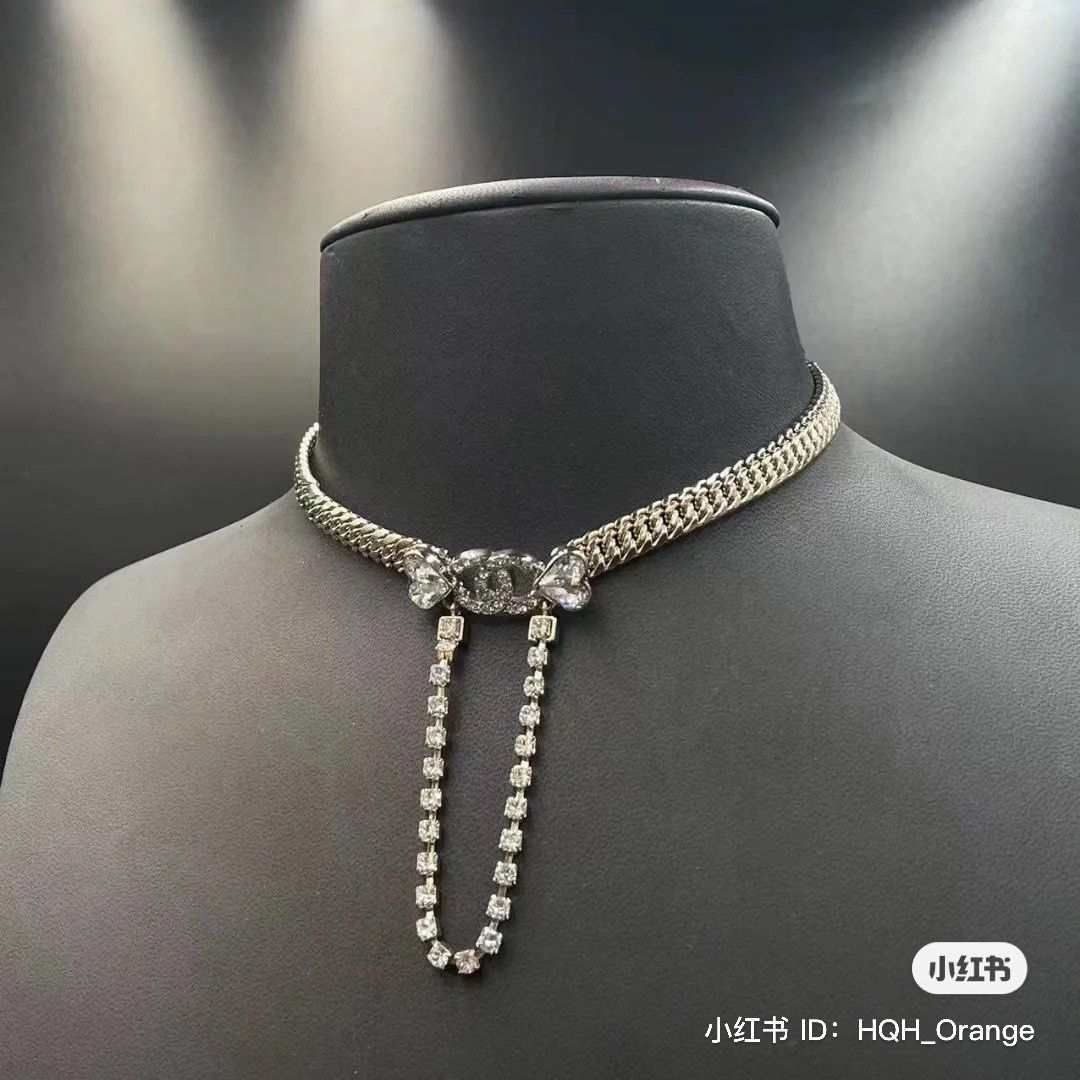 New Chanel Necklace Chocker, Women's Fashion, Jewelry Organisers - Main Image