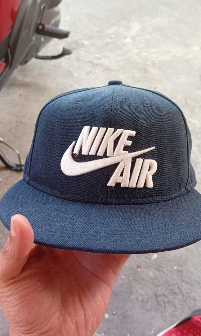Nike Air Snapback Hat Cap Black Nike Pro S1ZE 3D Puff White Embroidered Men s Fashion Watches Accessories Caps Hats on Carousell