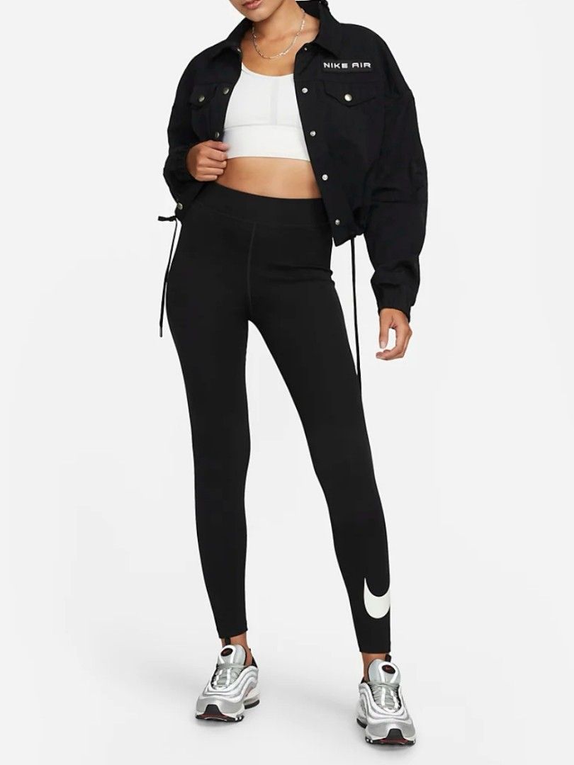NIKE Sportswear Classics High Waisted Graphic Leggings Women s Fashion Bottoms Jeans Leggings on Carousell