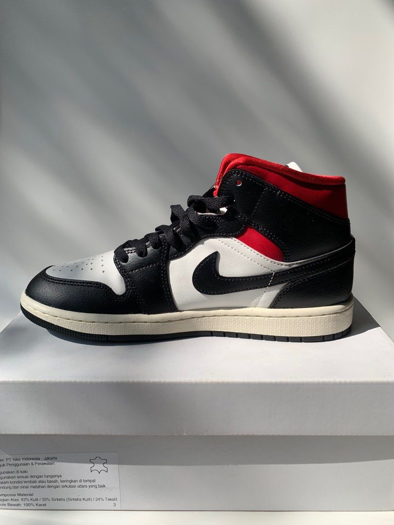 Nike wmns air jordan mid noir/voile/rouge gym - Main Image