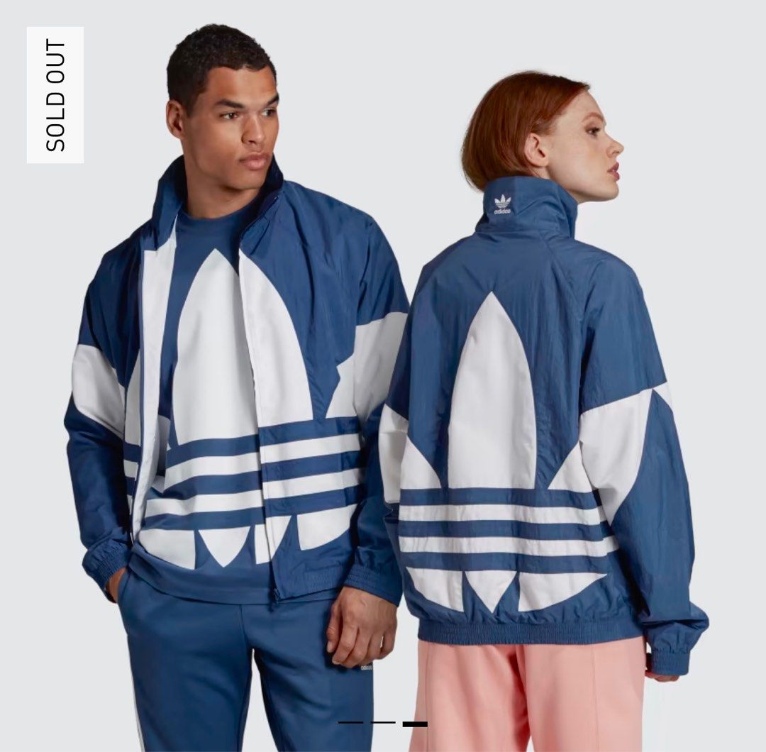 ADIDAS ORIGINALS BIG TREFOIL TRACK JACKET Men s Fashion Coats Jackets and Outerwear on Carousell