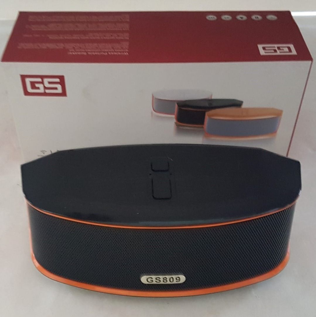 Portable GS-809 Super Bass HiFi Wireless Bluetooth Speaker, TF