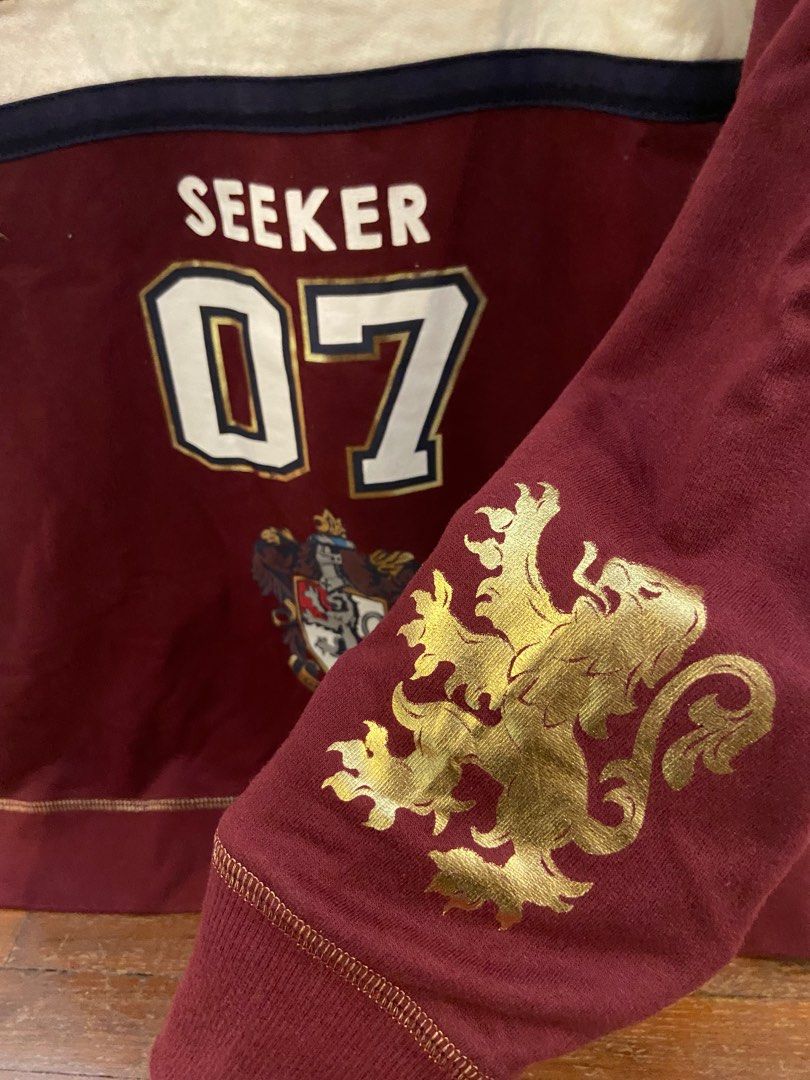 primark harry potter gryffindor seeker 07 long sweatshirt jumper Women s Fashion Tops Longsleeves on Carousell