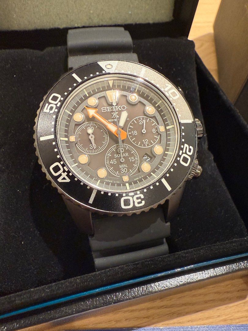 Seiko Black Series SSC673 Solar Chronograph Limited Edition Made in Japan Men s Fashion Watches Accessories Watches on Carousell
